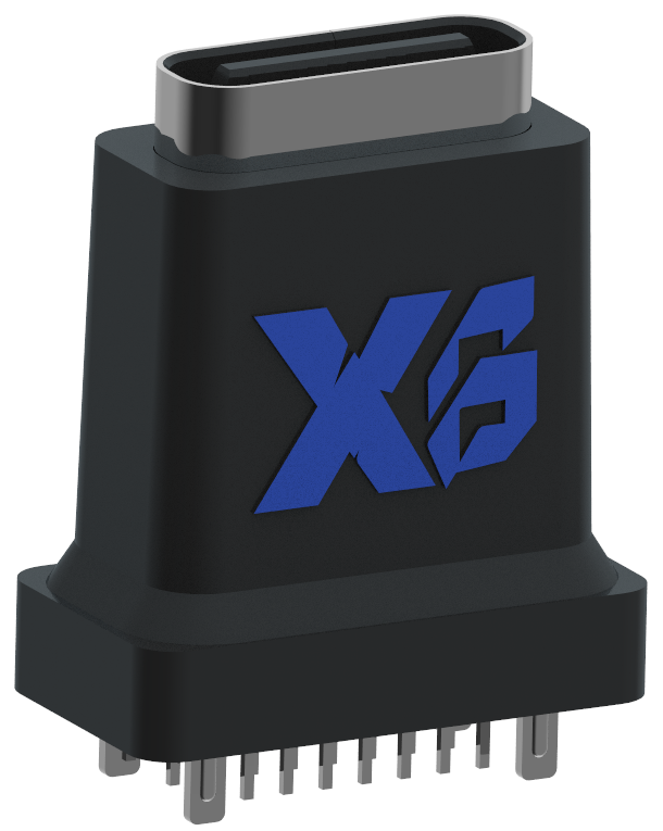 XB-TYPE C 16P-7 XB贴片防水TYPE C插座高15mm TYPE C连接器16P 防水16P DIP H=15.0